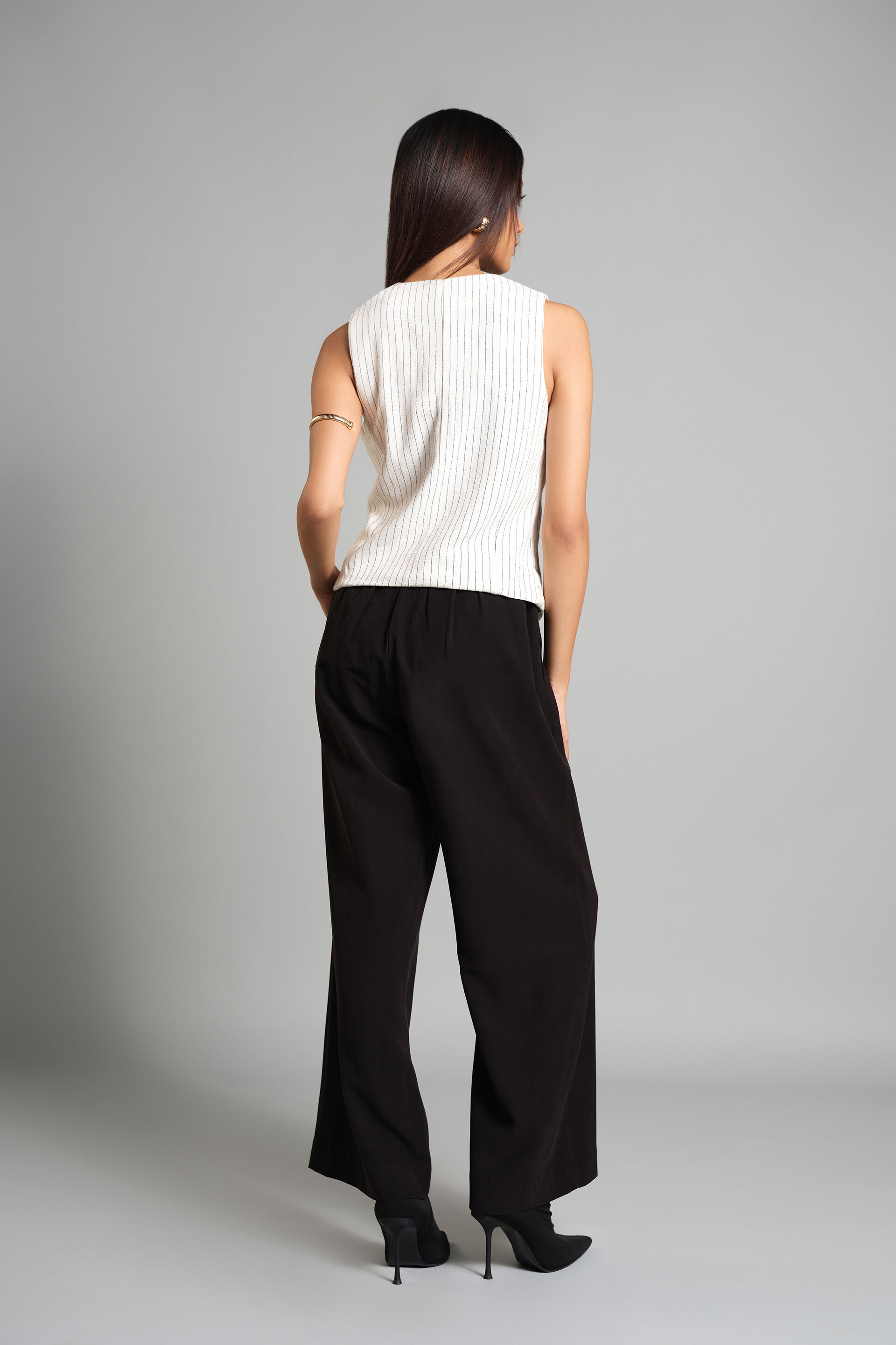 Pin-striped Waistcoat, White, image 5